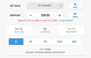 eToro order form