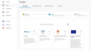 Pepperstone offers a variety of payment methods for funding your account