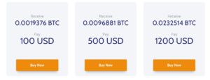 Bitcoin Prices on Coinmama