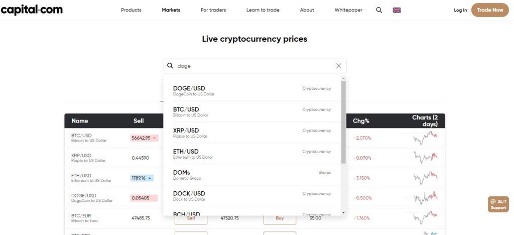 Buy Dogecoin on Capital.com