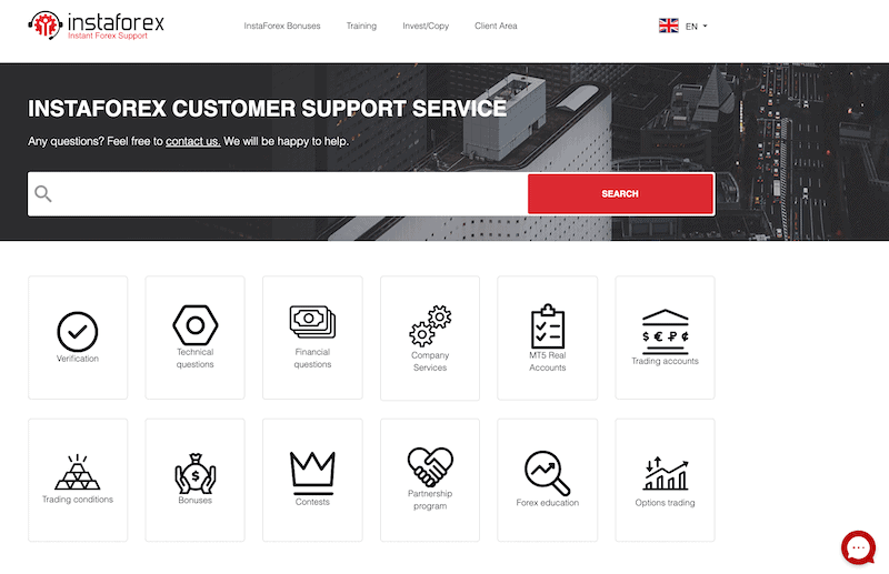 InstaForex Contact and Customer Service