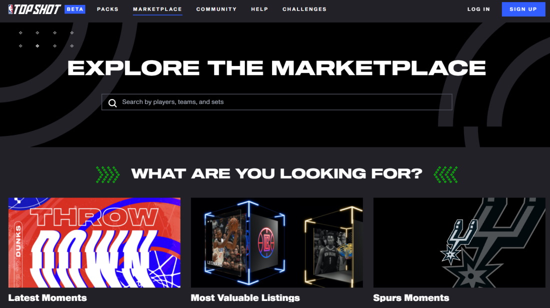 NBA Top Shot NFT Marketplace