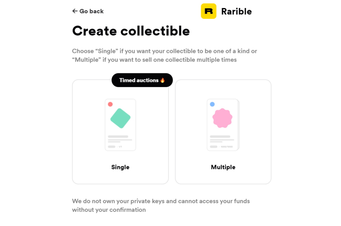 How to create NFTs with Rarible.com
