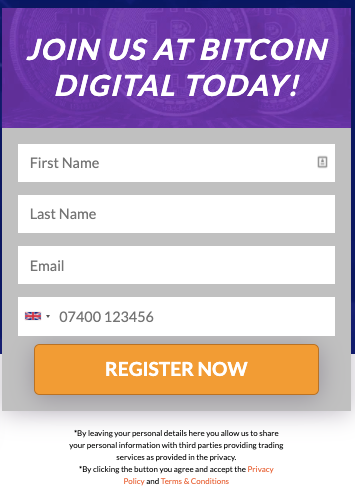 bitcoin digital signup