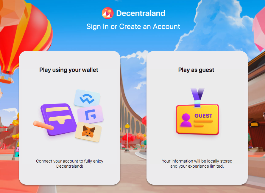 decentraland login