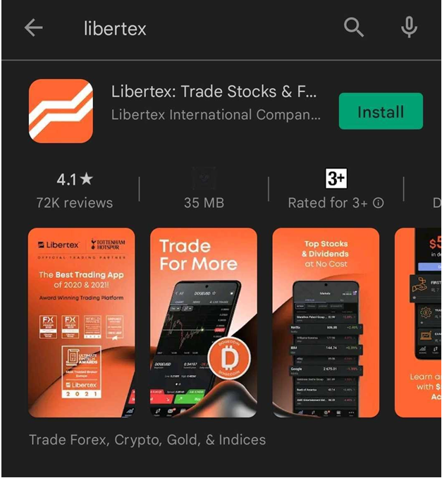 Download Libertex app